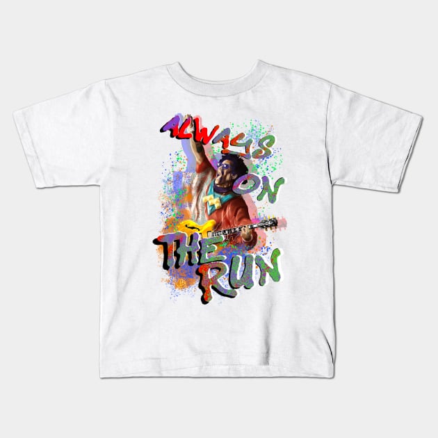 Always on the run Kids T-Shirt by CrazyPencilComics